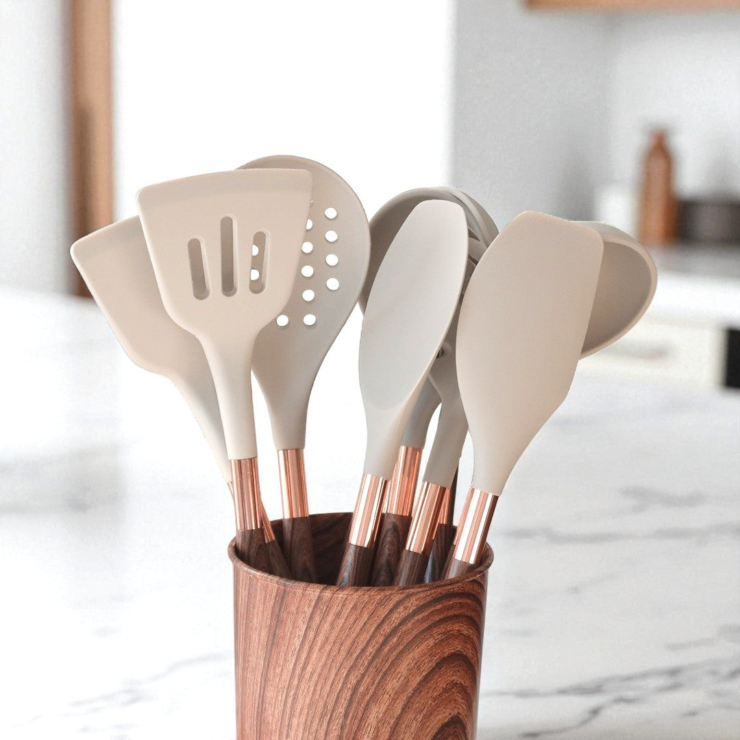 11 PCS silicone kitchenware utensil set
