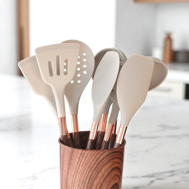 11 PCS silicone kitchenware utensil set
