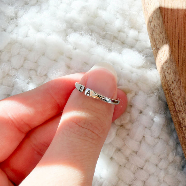 Personalized Initial Engraved Ring