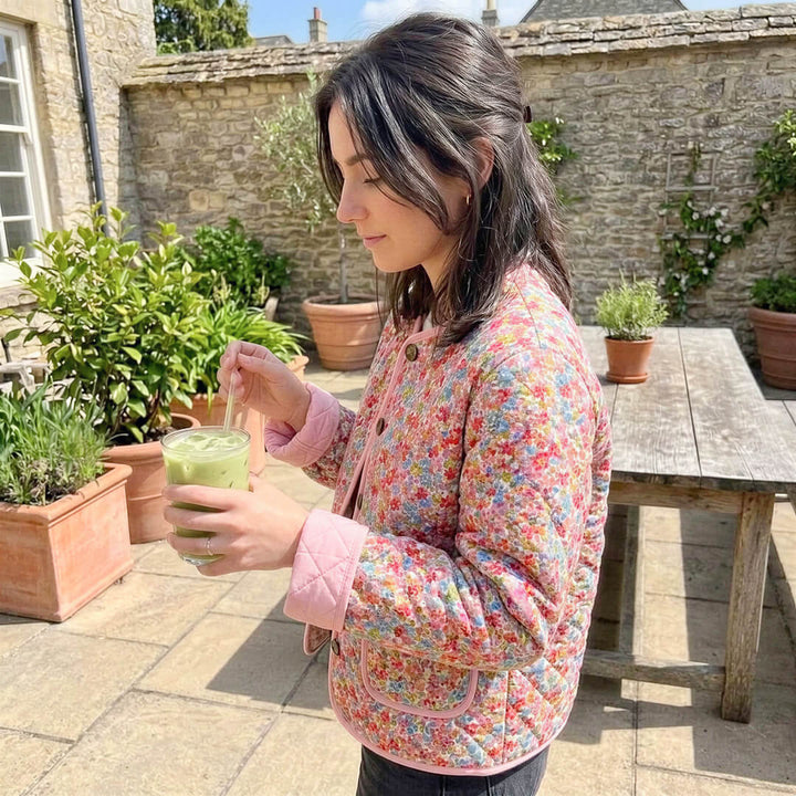 Cute floral print jacket for everyday wear