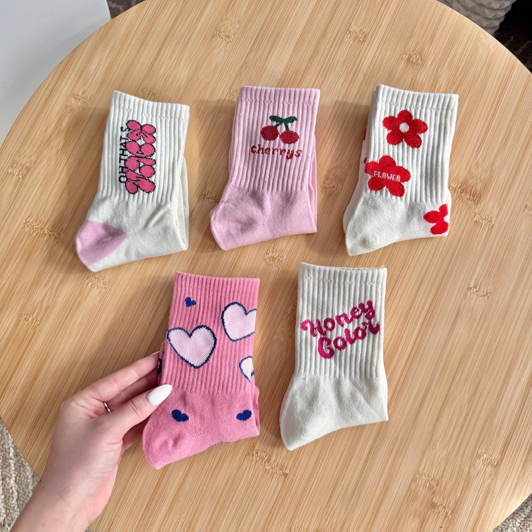 Pink Pop Socks Pack for Women