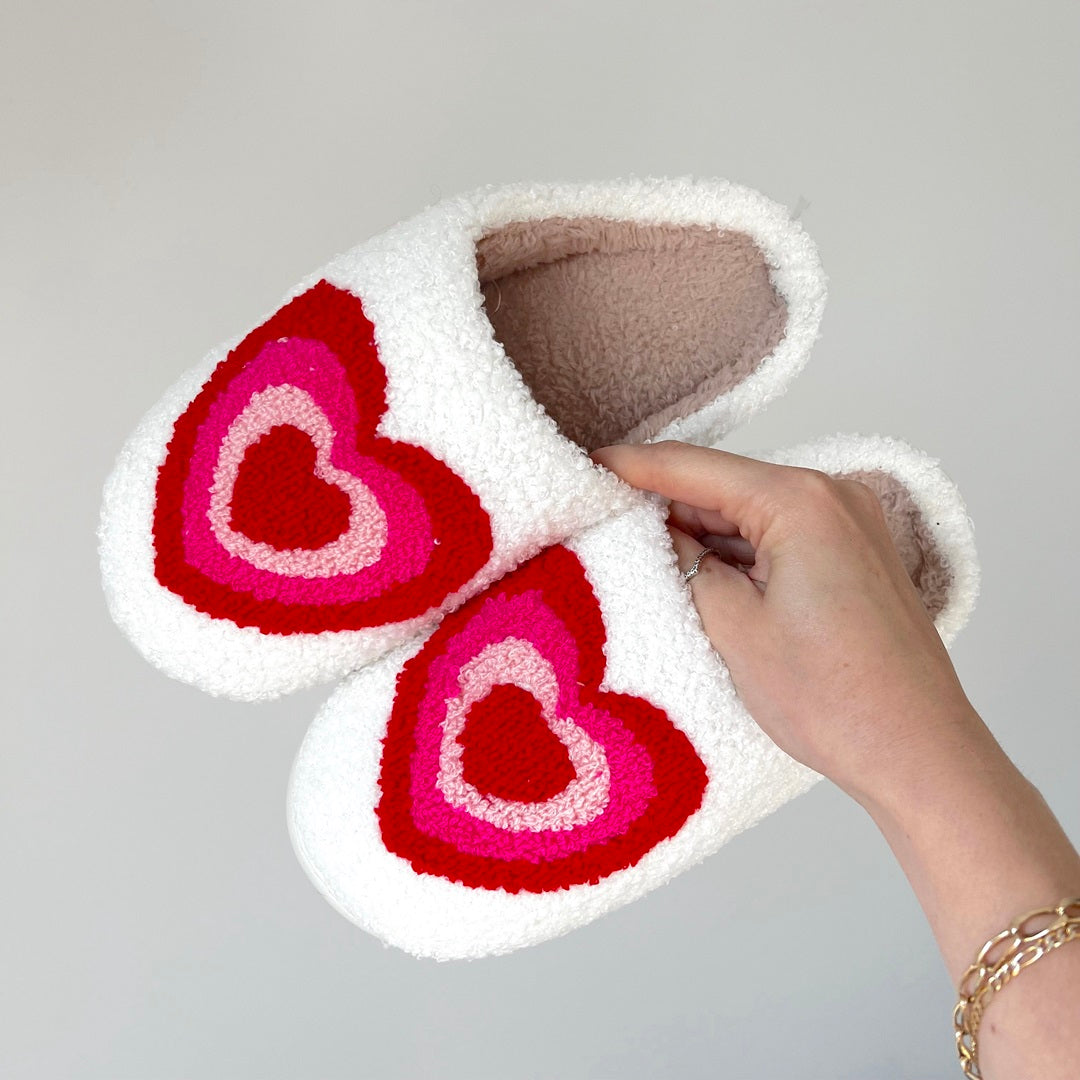 Slippers Huis Schoenen Vrouwen Warm Katoen Zacht Comfortabel Indoor Slippers S Heart-39-40
