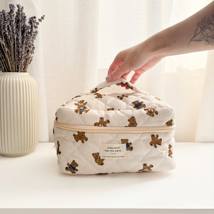 Travel cosmetic pouch set