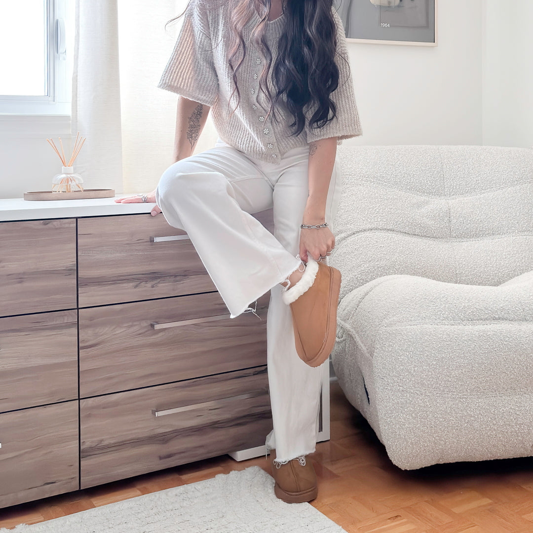 slip-on winter boots with soft lining