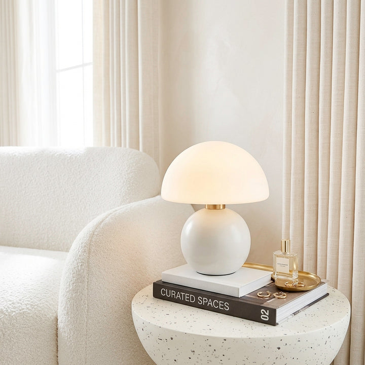white desk lamp for minimalist home decor