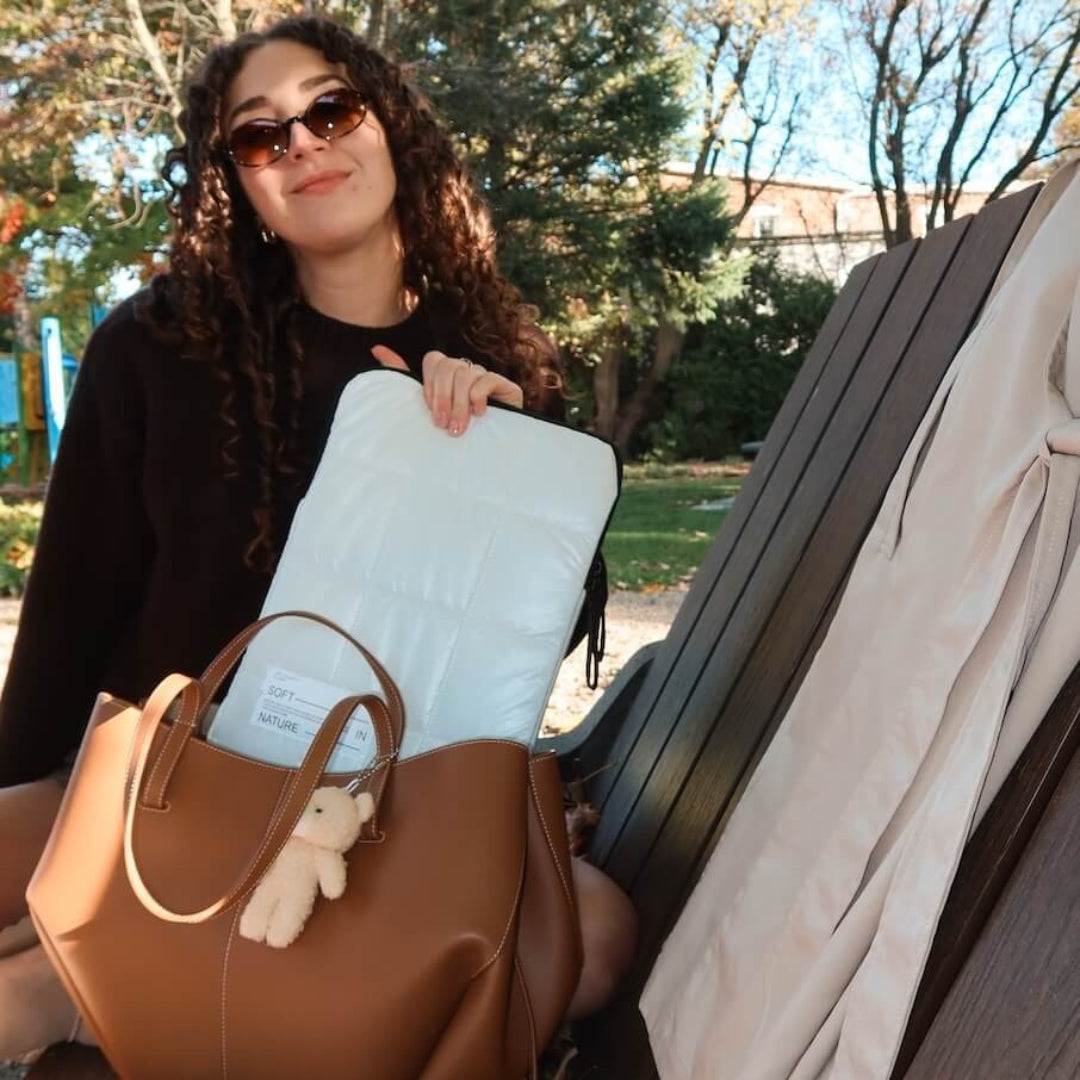 Minimalist quilted puffer sleeve for tablet and laptop