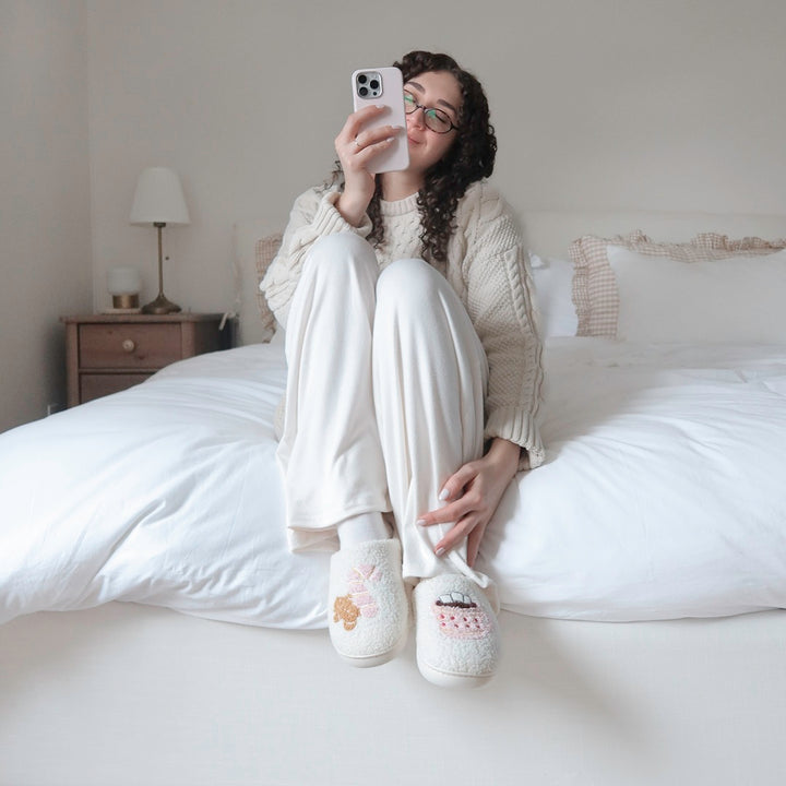 Christmas sweet treat slippers for women