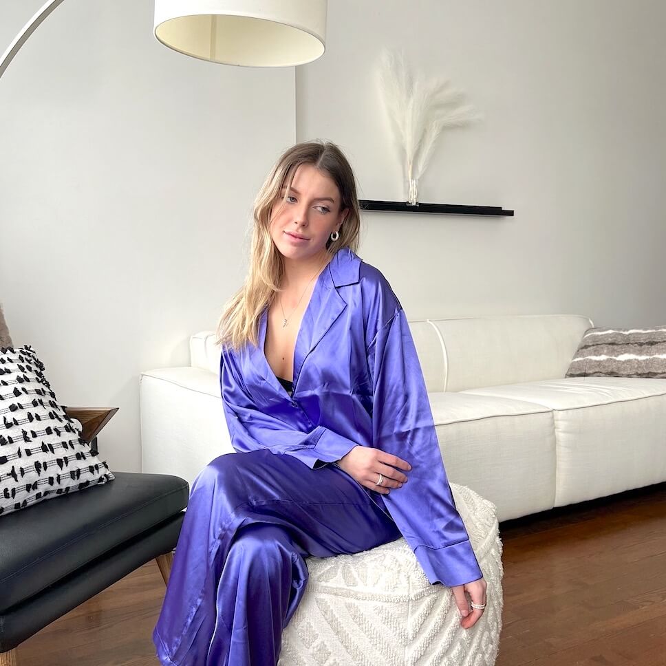 Satin Sleepwear Pajama Set – Nordic Peace