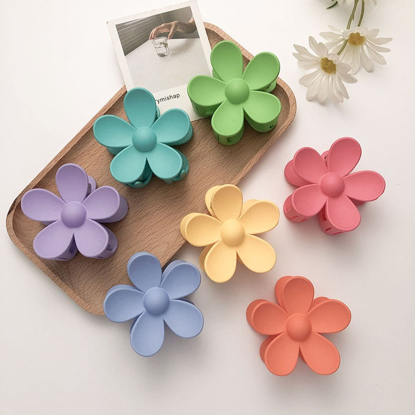 NHQIY503003 flower claw hair clips in various colors