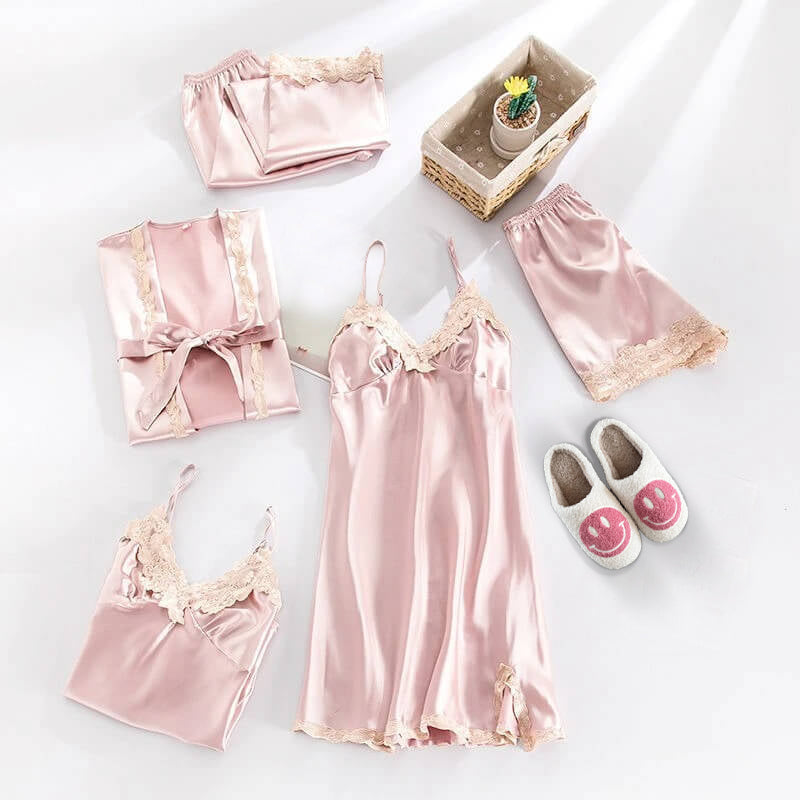 Satin Sleepwear Pajama Set Satin Sleepwear Pajama Set