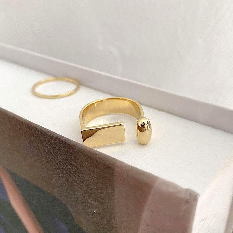 Iona Geometric Gold Ring