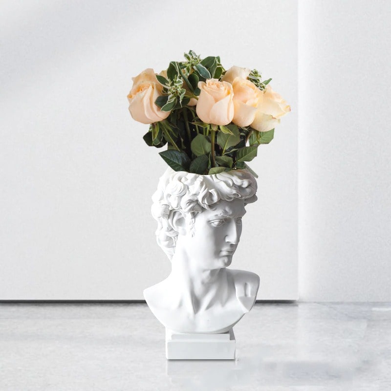 Modern David Sculpture Vase