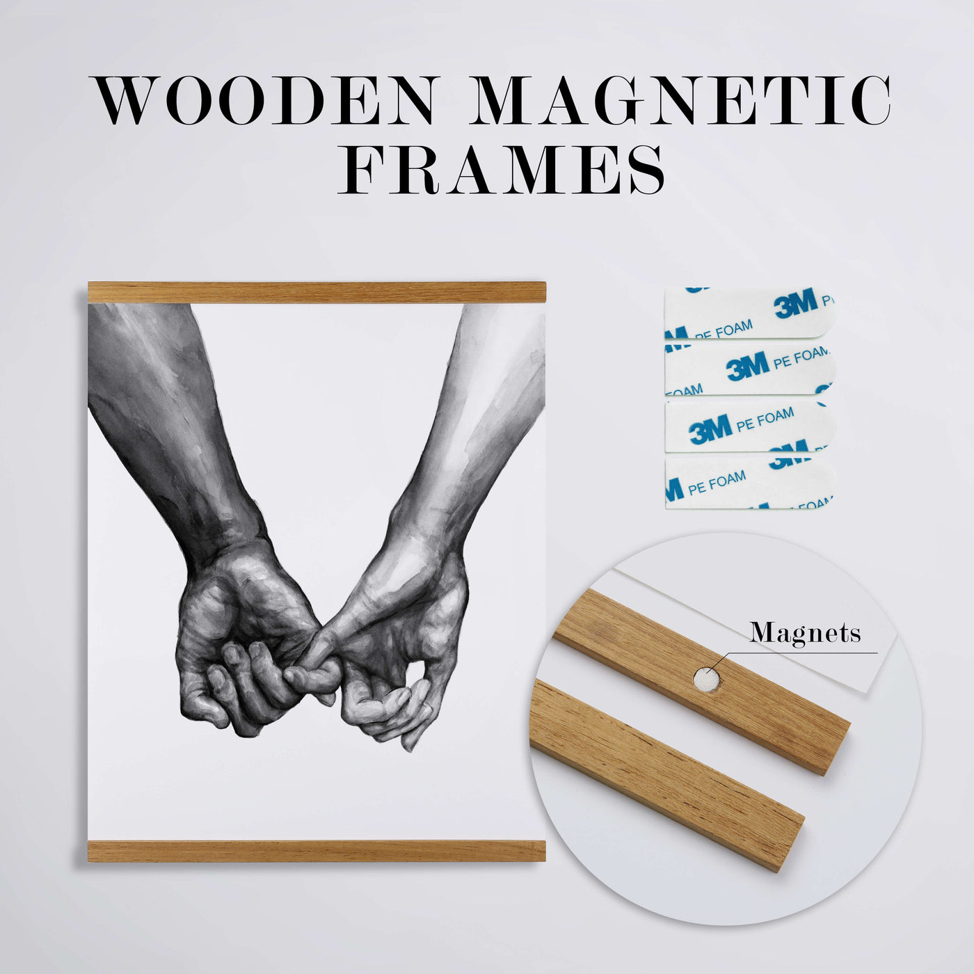 Wood® Magnetic Frame - Nordic Peace